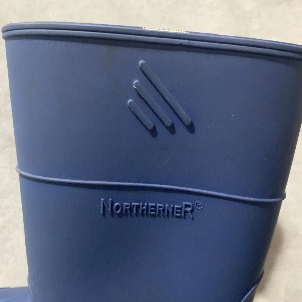 Northerner Rubber Rain Boots Blue‎ USA Made Waterproof Mens 4 Womens 6